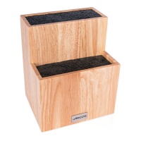 Bloco de madeira de borracha de duas alturas 22,5 x 18,5 x 15 cm - Arcos