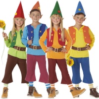 Fato de anão colorido para crianças