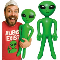Alienígena inflável verde de 85 cm