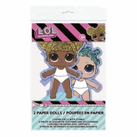 Bonecos de papel LOL Surprise - 2 unid.