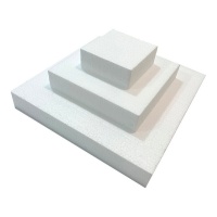 Quadrado de cortiça de 10, 18 e 28 cm - 3 peças.