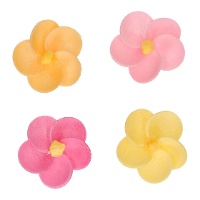 Hóstias de primaveras coloridas de 3,5 cm - FunCakes - 12 unidades
