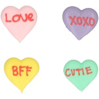 Figuras de açúcar Love Notes - 8 unidades