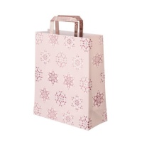 Saco de presente de Natal 42 x 30 x 10 cm cor-de-rosa - 1 unid.