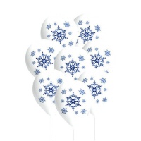 Balões de Látex da Princesa da Neve 27 cm - 8 pcs.