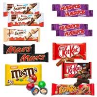 Embalagem de snacks de chocolate - 14 unidades