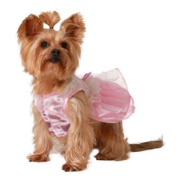 Fato de princesa cor-de-rosa para cão