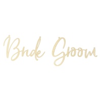 Letreiro de madeira Bride Groom