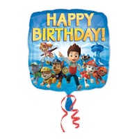 Balão de Happy Birthday da Patrulha Pata de 45 cm - Anagram