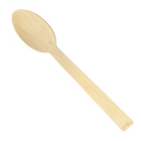 Colheres de bambu de 17 cm - 30 unid.