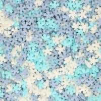 Mini flocos de neve em tons de inverno 50 gr - FunCakes