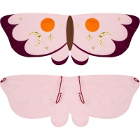 Asas de borboleta em tecido cor-de-rosa para crianças 95 x 32 cm - PartyDeco