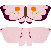 Asas de borboleta de tecido rosa para crianças 95 x 32 cm - PartyDeco