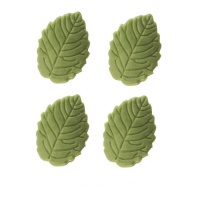 Figuras de açúcar de folha verde azeitona de 3,7 cm - Dekora - 200 unidades