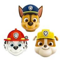 Máscaras de festa Paw Patrol - 6 unidades