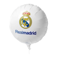 Balão do Real Madrid branco de 45 cm