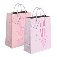 Saco de presentes de Love de 33 x 45 cm - 1 unidade