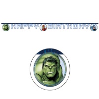 Grinalda de Feliz Aniversário Avengers 2 m