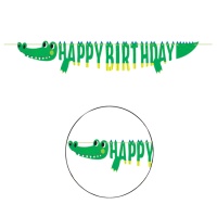 Grinalda de Happy Birthday de Crocodilo - 1,70 m