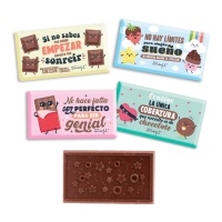 Barras de chocolate Mr wonderful de 20 gr - Dekora - 4 unidades