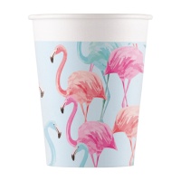 Copos Flamingo 200 ml - 8 unidades
