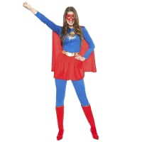 Fantasia de super-herói com raio para mulher