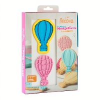 Cortador e marcadores em forma de balão de ar quente - Decora