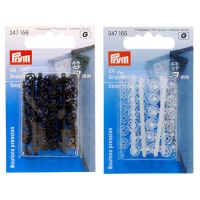 Pinças de pressão em plástico 0,7 cm - Prym - 24 pares