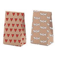 Envelope para oferta 32 x 26 x 10 cm com mensagens de amor - 4 unidades