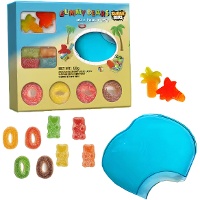 Festa na piscina com ursinhos - Gummy bears pool party - 60 gr