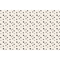 Toalha de mesa de papel com estampado de bolinhas dálmatas 1,80 x 1,20 m