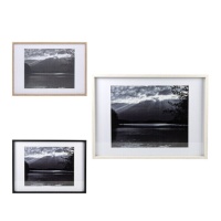 Moldura Lago preto e branco para fotografias 40 x 50 cm - DCasa
