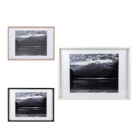 Moldura fotográfica 40 x 50 cm Lago preto e branco