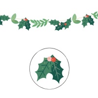 Grinalda de visco de Natal 1,50 m