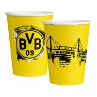 Copos do BVB Dortmund de 250 ml - 8 unidades