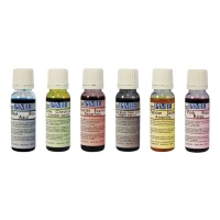 Conjunto de tintas para aerógrafo 25 ml - PME - 6 unid.