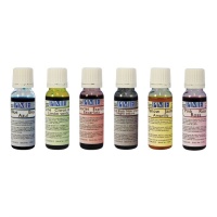 Conjunto de tintas para aerógrafo 25 ml - PME - 6 unid.