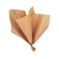 Folhas de papel de seda dourado 66 x 51 cm - 5 unid.