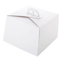 Caixa 29 x 29 x 20 cm para bolo branco Rio