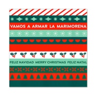 Guardanapos de Natal vermelhos e verdes de 16,5 x 16,5 cm - Maxi Products - 30 unidades