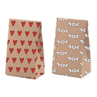 Envelope de oferta 23 x 18 x 10 cm com mensagens de amor - 4 unid.
