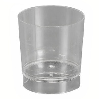 Copos de plástico transparente de 33 ml para shots - 100 unidades