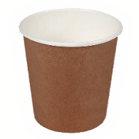 Copos de 80 ml de papelão marrom - 50 unidades