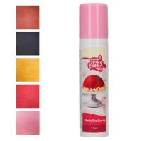 Spray comestível de efeito metálico 100 ml - FunCakes