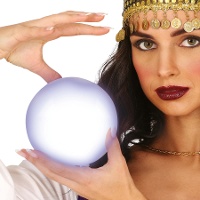 Bola de pitonisa com luz de 12 cm