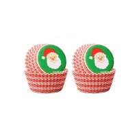 Mini cápsulas para cupcakes do Pai Natal - Wilton - 100 unidades