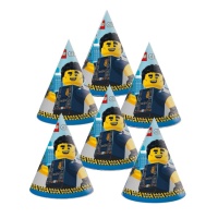 Chapéus Lego Police - 6 unid.