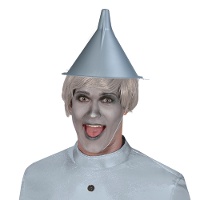 Chapéu de funil masculino de lata