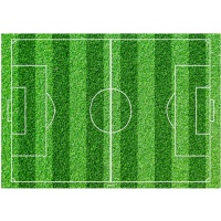 Folha comestível com campo de Futebol de 21 x 14,8 cm