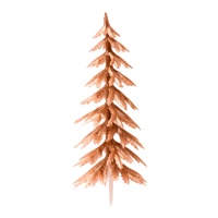 Pinheiro de Natal bronze para bolos 8,5 cm - Dekora - 72 unidades
